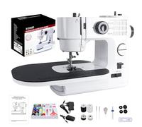 Letcart 638 Machine à Coudre Pour DéButants Avec 41 Points, Kit De Couture 42 PièCes, Mini Machine à Coudre Portable Avec LumièRe Led, Machines à Coudre éLectriques Pour Bricolage, VêTements