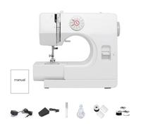 Letcart 725 Machine à Coudre Portable 12 Points Avec PéDale, Mini Machine à Coudre éLectrique à Couture Rapide Pour DéButants Et Adultes, Multifonction Machine à Coudre Pour Diy Et VêTements