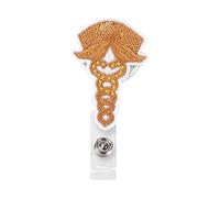 LetCart Bright Badge Clips Personalized Style for Nurses and Doctors (Brown)