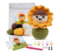 LetCart Ella Kit de crochet complet pour débutant Amigurumi avec tutoriels vidéo étape par étape cadeau