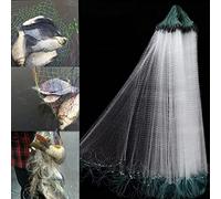 LetCart Filet de Peche, Piege Poisson Filet de Pêche Pliable， Filet de pêche de 1m x 20m avec Flotteur Piège à Poissons Monofilament à Petites Mailles (3 Doigts de Maille)