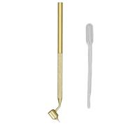 LetCart Fine Line Paint Pen Slanting Fluid Writer Detailing Painting Applicator for Rock Chip Scratch Repair with Dropper Premium Quality Aluminum Retouching Tool for Artists Craft Lovers (0.4mm)
