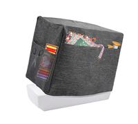 LetCart Housse de protection pour machine à coudre avec poches de rangement essentielles, housse de protection pour machine à coudre pliable pour la plupart des machines à coudre standard (gris), gris