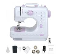 LetCart Mini machine à coudre électrique 505A double vitesse, avec pédale pour débutants, kit de couture automatique portable (violet)
