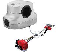 LetCart Poignée de Support Universelle - 26 mm Pince de Support de Poignée pour Tube de Coupe Brosse de Coupe Bordures - Gris - Aluminium - Manuelle - Pragmatique