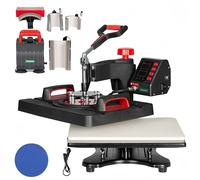 LetCart Presse de transfert 1000 W, 38 x 29 cm, 8 en 1, presse à chaud, presse à chaud, presse à chaud, machine à faire soi-même, avec contrôleur numérique de température et de temps LED