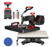 LetCart Presse de transfert 38 x 29 cm - Presse à chaleur - Presse à chaud - Machine à t-shirt - Presse à chaleur - Machine à faire soi-même - Avec contrôleur de température et de temps numérique LED