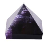 LetCart Pyramide De Cristal, Pyramide En Cristal Violet AméThyste, AméThyste Pyramide Pierre PréCieuse De GuéRison Pyramide Naturelle Pyramide De MéDitation Cristal Tour D'éNergie Pierres De GuéRison