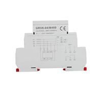 LetCart Relais de surveillance de la tension, GRV8-04 Relais de contrôle de tension triphasé Séquence de phase Protection contre les défaillances de phase M460