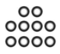 LetCart Roulements à Billes en caoutchouc-6002-2RS Roulements à Billes à Gorge Profonde scellés 15mm * 32mm * 9mm 10pcs