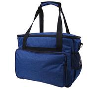 LetCart Sac de rangement pour aiguilles à tricoter, tissu bœuf 600D pour aiguilles à tricoter, crochet, fil et laine, bleu