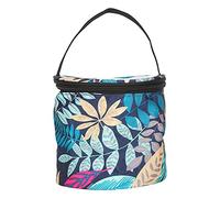 LetCart Sac seau seau sac seau motif feuille bœuf rangement outil couture petit sac cylindre