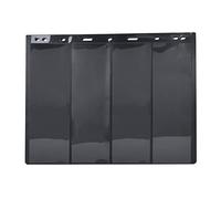 LetCart Stamp Album Page Sheets Universal 9 Löcher 10 Stück Transparent oder Schwarz Basis 3 oder 4 Linien für Standard Briefmarken Sammelalbum 218 x 280mm (4 lignes sur fond noir)