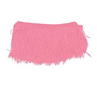 LetCart Table Skirt Long Soft Brightly Colored Charming Fringed Tassel Table Cloths for Home Party Decoration DIY Craft Polyester 15cm Width 10m Length Christmas Gifts (Roseate)