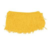 LetCart Table Skirt Long Soft Brightly Colored Charming Fringed Tassel Table Cloths for Home Party Decoration DIY Craft Polyester 15cm Width 10m Length Christmas Gifts (Yellow)