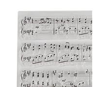 LetCart Tampon De Notes De Musique - Tampon De Partition De Musique en Caoutchouc Transparent Transparent pour Carte De Vœux, Journal Intime, Scrapbooking, Carte De Timbre Décoration