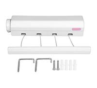 LetCart Telescopic Retractable Clothesline Clothes Drying Rope Hanger Flexible Space Saving for Indoor Outdoor Bathroom Balcony Plastic As Pictures Shown 3.2m 3.75m (quatre cordes)