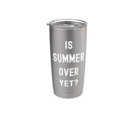L'été est-il terminé ? - Funny Anti Summer - Je déteste l'été Gobelet isotherme en acier inoxydable double paroi