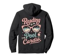 L'été, la Lecture au Bord de la Piscine est Mon Amateur de Livres de Cardio Sweat à Capuche
