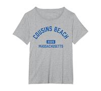 L'été où Je suis devenue Jolie - Cousins Beach 2025 T-Shirt, Femme Grandes Tailles, Gris Chiné, 4X