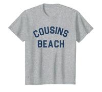 L'été où Je suis devenue Jolie - Cousins Beach - Heather Gray T-Shirt, Enfant, Gris Chiné, 2 Ans