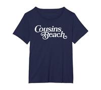 L'été où Je suis devenue Jolie - Cousins Beach - Navy T-Shirt, Femme Grandes Tailles, Bleu Marine, 5X