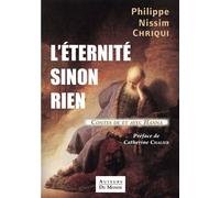 L'éternité sinon rien Contes de et avec Hanna - Philippe Chriqui - Auteurs Du Monde - broché - Contes / Légendes