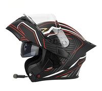 Letetexi Bluetooth Casques Modulables Moto ECE Homologué Casque Moto Modulable Homme Femme Casque Scooter Casque Intégraux Double Visière Anti-buée