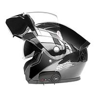 Letetexi Bluetooth Slot Casques Moto Modulable Adulte,Casque Intégral Flip-Up ECE Homologué, Casque Moto Scooter Racing pour Homme Femme Casque Moto Intégral 57~64cm