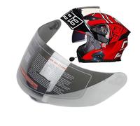 Letetexi Visière de Remplacement Moto Casque Integral Visière Casque Moto Détachable Remplacement Coupe-Vent PC Shield Sports Loisirs Outdoor Moto Visière de Remplacement Colorée