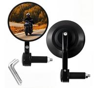 Letgoing Rétroviseur de guidon de moto pour guidon de moto de 17 à 20 mm approuvé E24 réglable à 360° pour quad scooter cyclomoteur CBF125 600 YZF R125 Ninja Z400 Z650