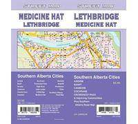 Lethbridge/Medicine Hat/Banff/Canmore/Cochrane/Airdrie - Carte des rues de l'Alberta | GM Johnson