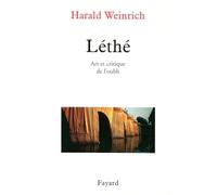Léthé : Art et Critique de l'oubli