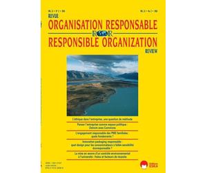 L'ETHIQUE DANS L(ENTREPRISE, UNE QUESTION DE METHODE-ROR 2 VOL 13 2018: REVUE DE L'ORGANISATION RESPONSABLE VOL 13 N°2-2018