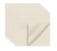 Lethra 6 Pièces Etamine Alimentaire, 50x50CM Chiffon à Fromage, Réutilisable Cheesecloth en 100% Coton Pur Non Blanchi, Tissu Ourlé Mousseline Alimentaire pour Filtrer Fromage, Lait, Thé, Épices, Tofu