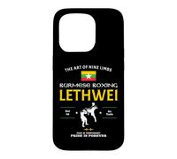 Lethwei Fighter Myanmar Drapeau, Lethwei Coque pour iPhone 15 Pro