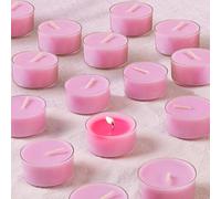 LETINE Lot de 14 bougies chauffe-plat parfumées à la lavande - Cire de palmier violette - Durée de combustion : 6 heures - Pour la détente, le bien-être, Halloween et Noël