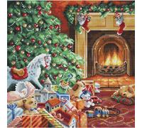 Letistitch "Cozy Christmas" set de broderie au point de croix 27x27cm