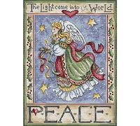 Letistitch Kit de broderie au point de croix Motif Angel des paix 28 x 21 cm