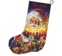 Letistitch Kit de broderie au point de croix Motif chaussette de Noël miracle de Noël