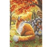 Letistitch Kit de broderie au point de croix Motif « Ein Freund für den kleinen Fuchs »