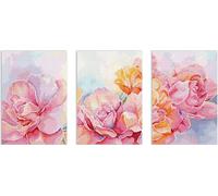 Letistitch kit de broderie au point de croix "Rosen Triptychon Roses", motif à compter, 3 pcs a 14x21cm
