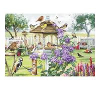 LetiStitch Kit de point de croix compté - LETI 944 The Bird Table