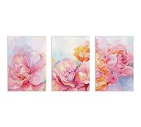Letistitch kit de point de croix compté "Triptyque Roses", 3pcs a 14x21cm