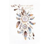 LetiStitch LETI 984 Kit de broderie au point de croix Motif Never Stop Dreaming
