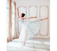 Letistitch Set de point de croix "Ballerina i" ; modèle de comptage, 26,5x32cm