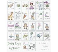 Letistitch set point de croix "Alphabet", motif à compter, 38x33cm