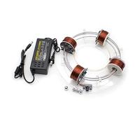 LeTkingok Cyclotron électromagnétique, DIY Quatre Bobines Accélérateur Circulaire équipement D'expérience Scientifique Modèle D'aide à L'enseignement de La Physique