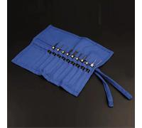 LeTkingok Ensemble d'Outils à Scupler la Calebasse avec Manche en Bois de Santal Violet et Sac de Rangement