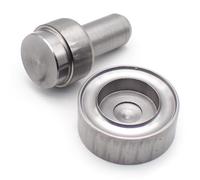 LeTkingok Kit de Poinçonnage D'œillets Professionnel avec Base, Outil de Pose de Rivets à œillets 30/40MM pour Travaux Manuels Sur Cuir, Tissu Et Papier (40MM)